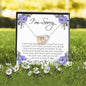 Apology Gift for Her, Interlocking Heart Necklace