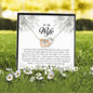 To My Wife , Interlocking Heart Necklace