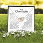 To My Granddaughter, Interlocking Heart Necklace, Gift from Grandpa