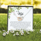 To My Wife , Interlocking Heart Necklace