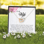 To My Wife , Interlocking Heart Necklace
