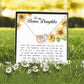 To My Bonus Daughter, Interlocking Heart Necklace