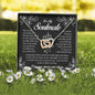 To My Soulmate, Interlocking Heart Necklace