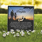 To My Daughter, Interlocking Heart Necklace