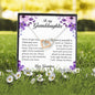 To My Granddaughter, Interlocking Heart Necklace