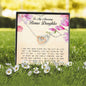 To my amazing bonus To My Amazing Bonus Daughter, Interlocking Heart Necklace Interlocking Heart Necklace