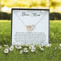 Dear Mom Gift, Interlocking Heart Necklace