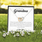 To My Beautiful Grandma, Interlocking Heart Necklace