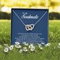 To My Soulmate, Interlocking Heart Necklace