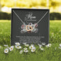 To My Mom on My Wedding Day, Interlocking Heart Necklace