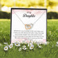 To My Daughter, Interlocking Heart Necklace