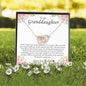 To My Granddaughter, Interlocking Heart Necklace