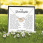 To My Granddaughter, Interlocking Heart Necklace