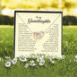 To My Granddaughter, Interlocking Heart Necklace