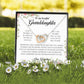 To My Beautiful Granddaughter, Interlocking Heart Necklace