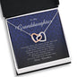 Interlocking Heart Necklace, Gift for Granddaughter from Grandma