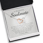 Interlocking Heart Necklace, To My Stunning Soulmate