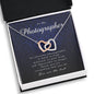 Interlocking Heart Necklace, Thank You Gift for Photographer