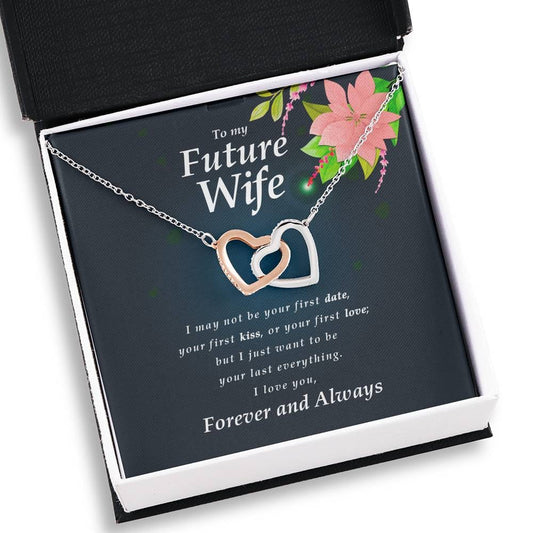 Interlocking Heart Necklace, To My Future Wife