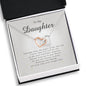 Interlocking Heart Necklace, Gift for Daughter from Mom / Dad