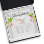 Interlocking Heart Necklace, Daughter Gift from Dad / Mom