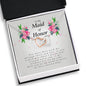 Interlocking Heart Necklace, To My Maid of Honor
