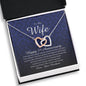 Interlocking Heart Necklace, Happy 5th Anniversary