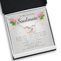 Interlocking Heart Necklace, To My Stunning Soulmate