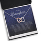 Interlocking Heart Necklace, Gift for Daughter from Mom / Dad