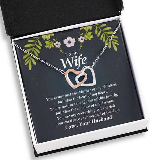 Interlocking Heart Necklace, To My Wife