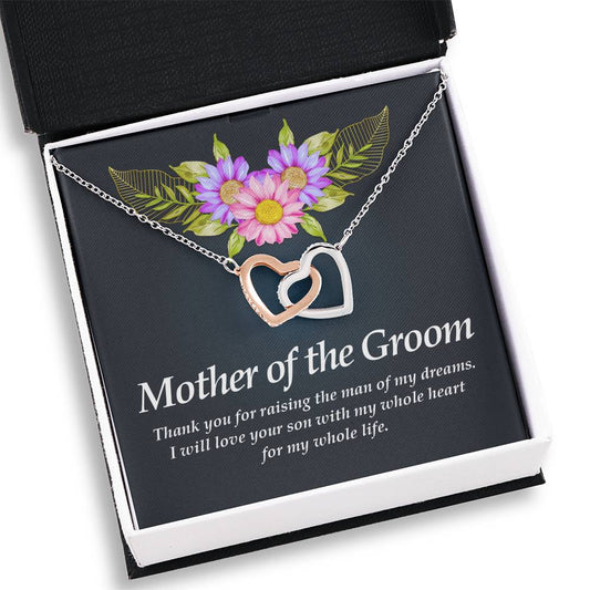 Interlocking Heart Necklace, To Mother of the Groom