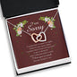 Interlocking Heart Necklace, I'm Sorry Card, Apology Gift For Her, Forgiveness Gift, I’m Sorry Gift For Wife / Girlfriend, Gift To Say Sorry