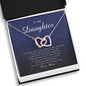 Interlocking Heart Necklace, Gift for Daughter from Mom