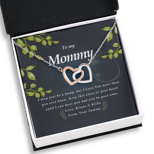Interlocking Heart Necklace, To My Mommy