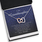 Interlocking Heart Necklace, Gift for Granddaughter from Grandpa