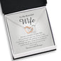Interlocking Heart Necklace, To My Beautiful Wife