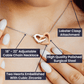 To My Granddaughter "Always Keep Me In Your Heart" Interlocking Heart Necklace