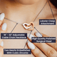 To My Soulmate, Interlocking Heart Necklace