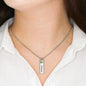 Birthstone Name Necklace | To My Beautiful Daughter
