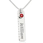 Birthstone Name Necklace | To My Beautiful Daughter