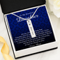 Birthstone Name Necklace | To My Beautiful Daughter