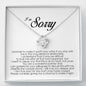 I'm Sorry Gift For Her, Love Knot Necklace