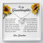 To My Granddaughter, Love Knot Necklace