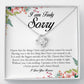 I Am Truly Sorry, Love Knot Necklace