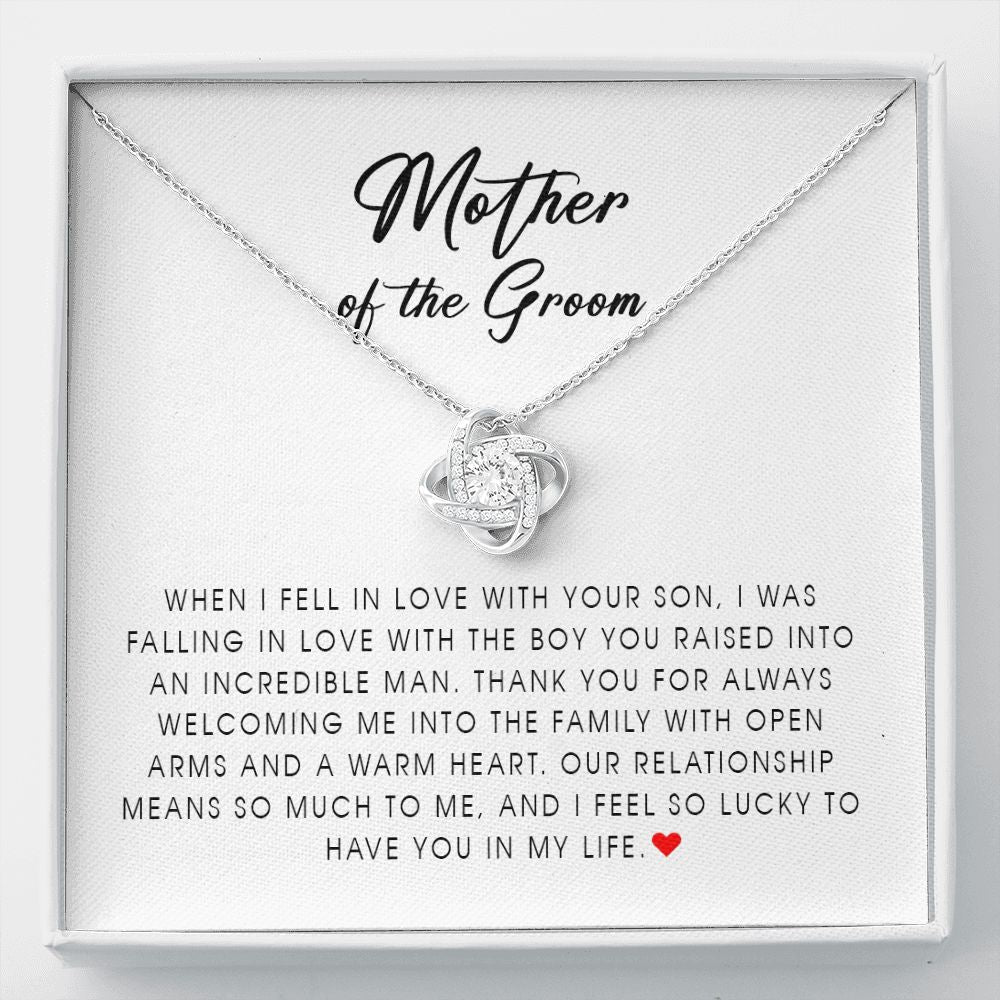 Mother of The Groom, Love Knot Necklace