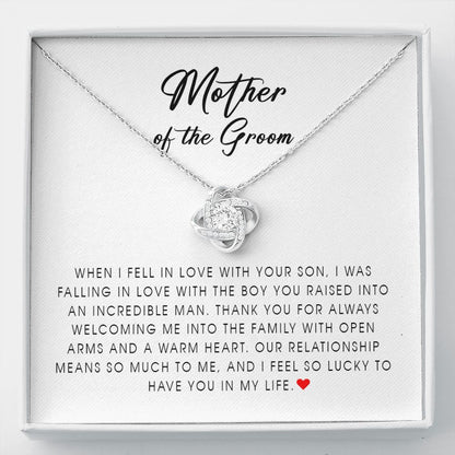 Mother of The Groom, Love Knot Necklace