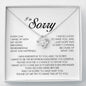 I'm Sorry Gift, Love Knot Necklace