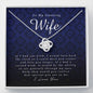 Love Knot Necklace | To My Stunning Wife