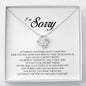 I'm Sorry Gift For Her, Love Knot Necklace