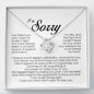 I'm Sorry Gift, Love Knot Necklace
